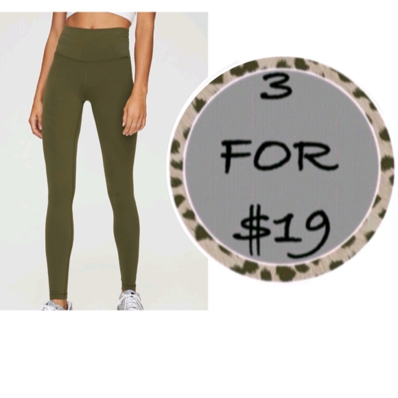 3/$19 Aritzia TNA Atmosphere olive green leggings - Picture 1 of 11